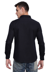 Black Soft Cotton Twill Shirt