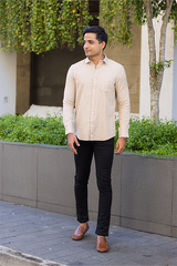 Beige Premium Cotton Shirt