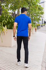 Rama Blue Slim Fit Polo T-Shirt