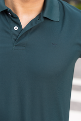 Pine Green Slim Fit Polo T-Shirt