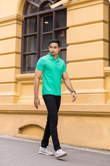 Emerald Green Slim Fit Polo T-Shirt