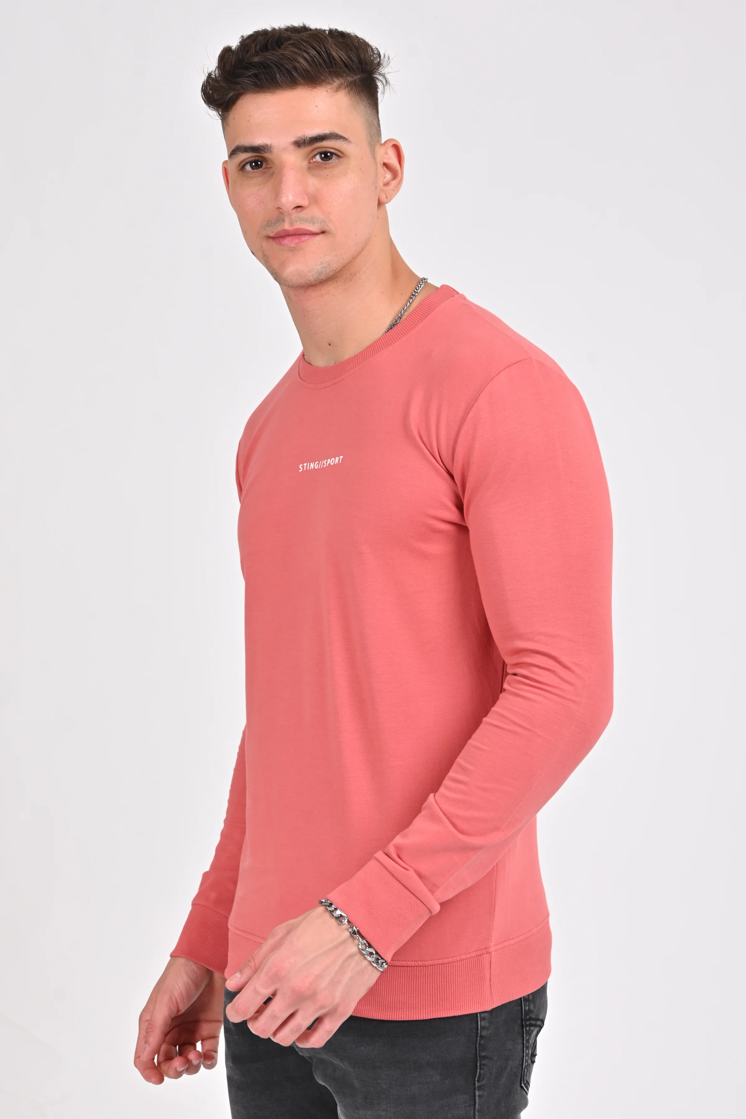 Pink Stylised Sweatcrew | Sea Green Stylised Sweatcrew