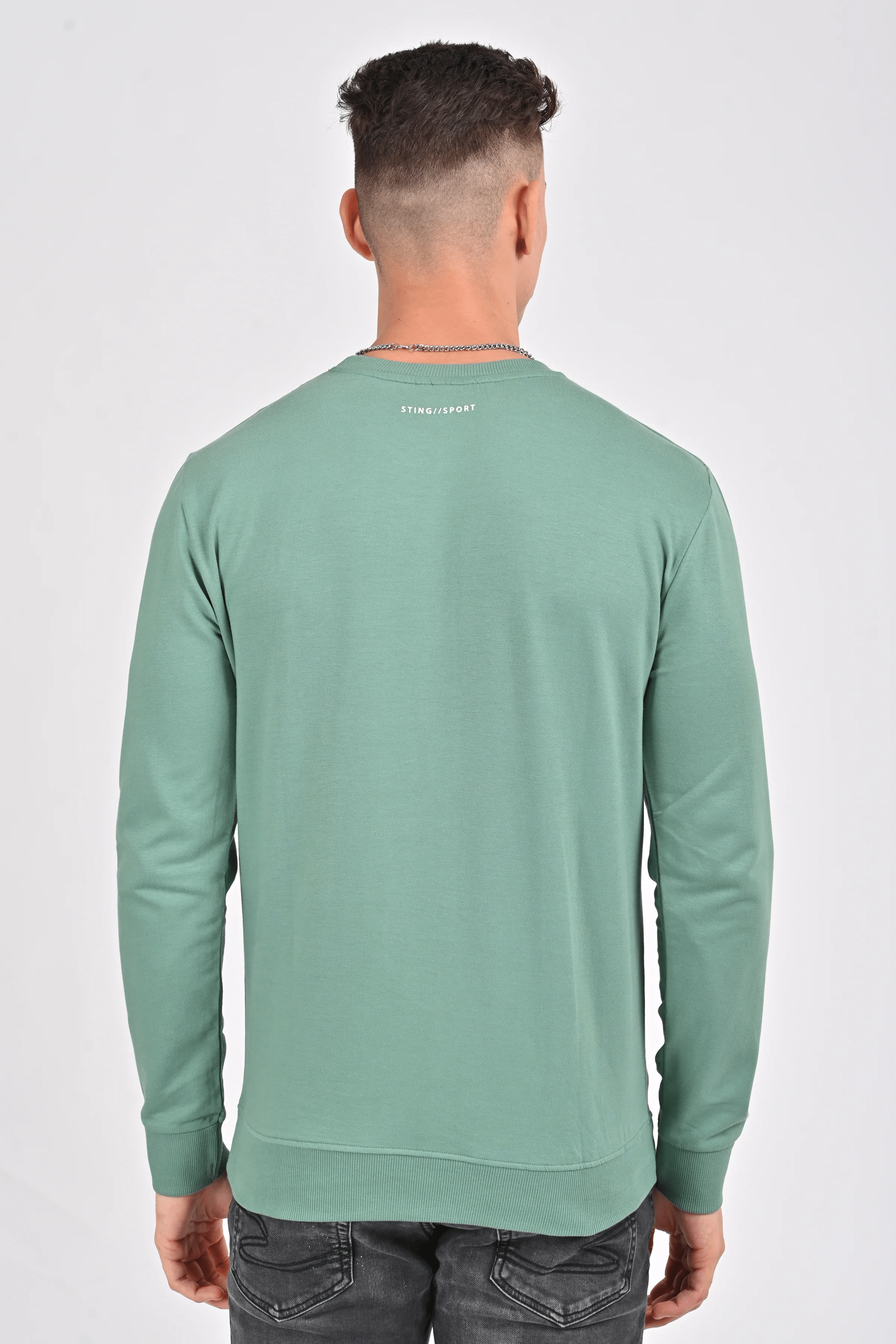 Pink Stylised Sweatcrew | Sea Green Stylised Sweatcrew