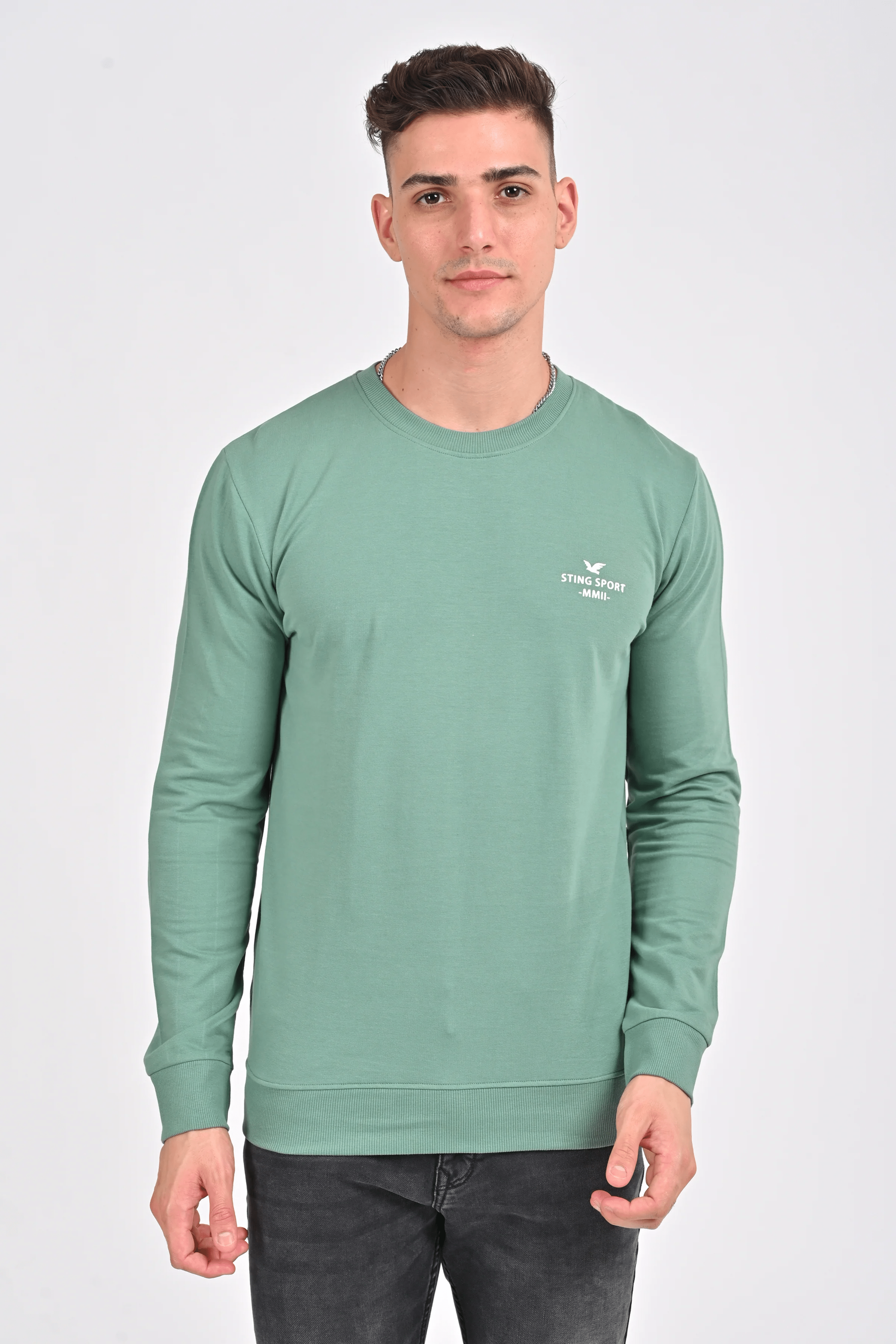 Pink Stylised Sweatcrew | Sea Green Stylised Sweatcrew