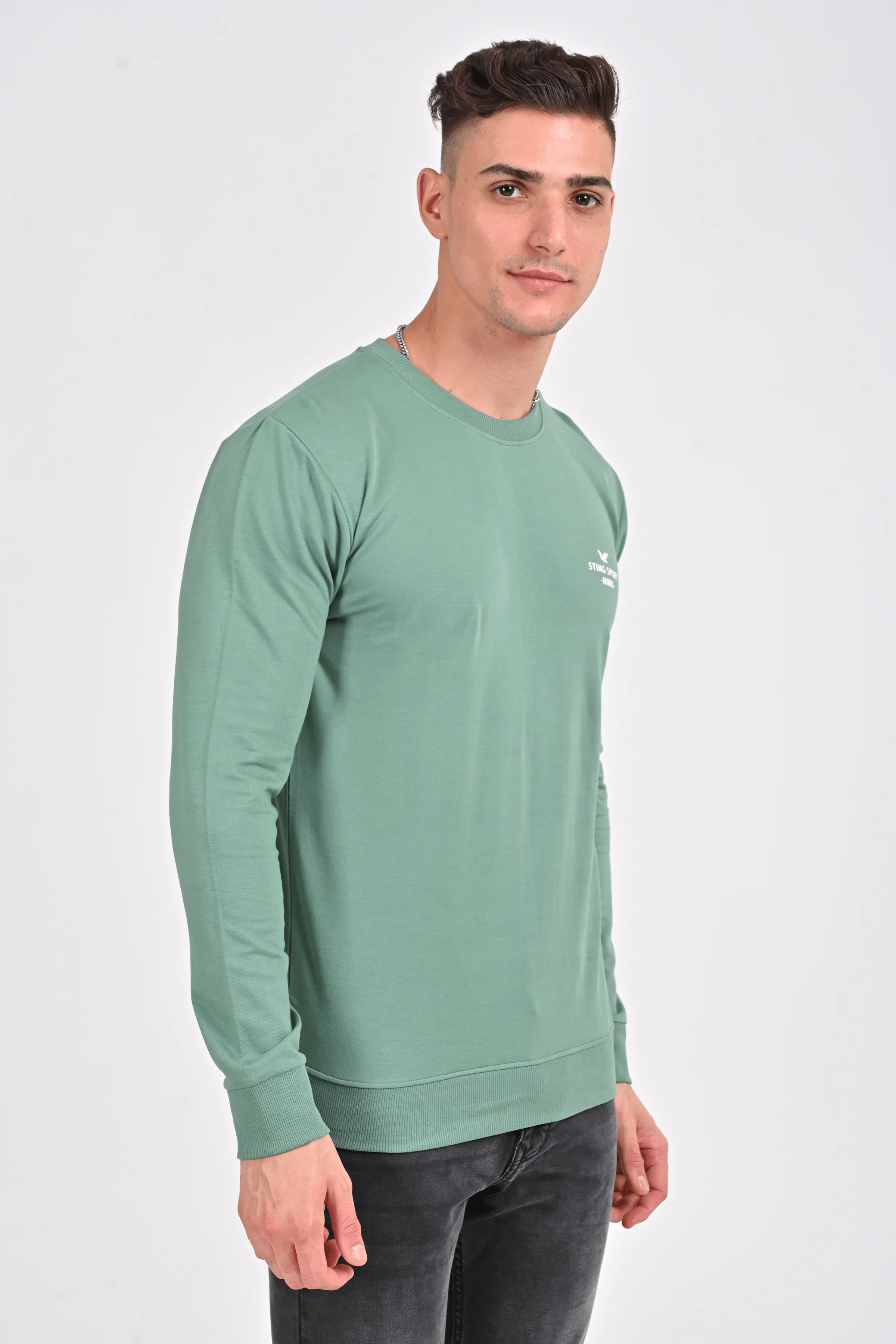 Pink Stylised Sweatcrew | Sea Green Stylised Sweatcrew