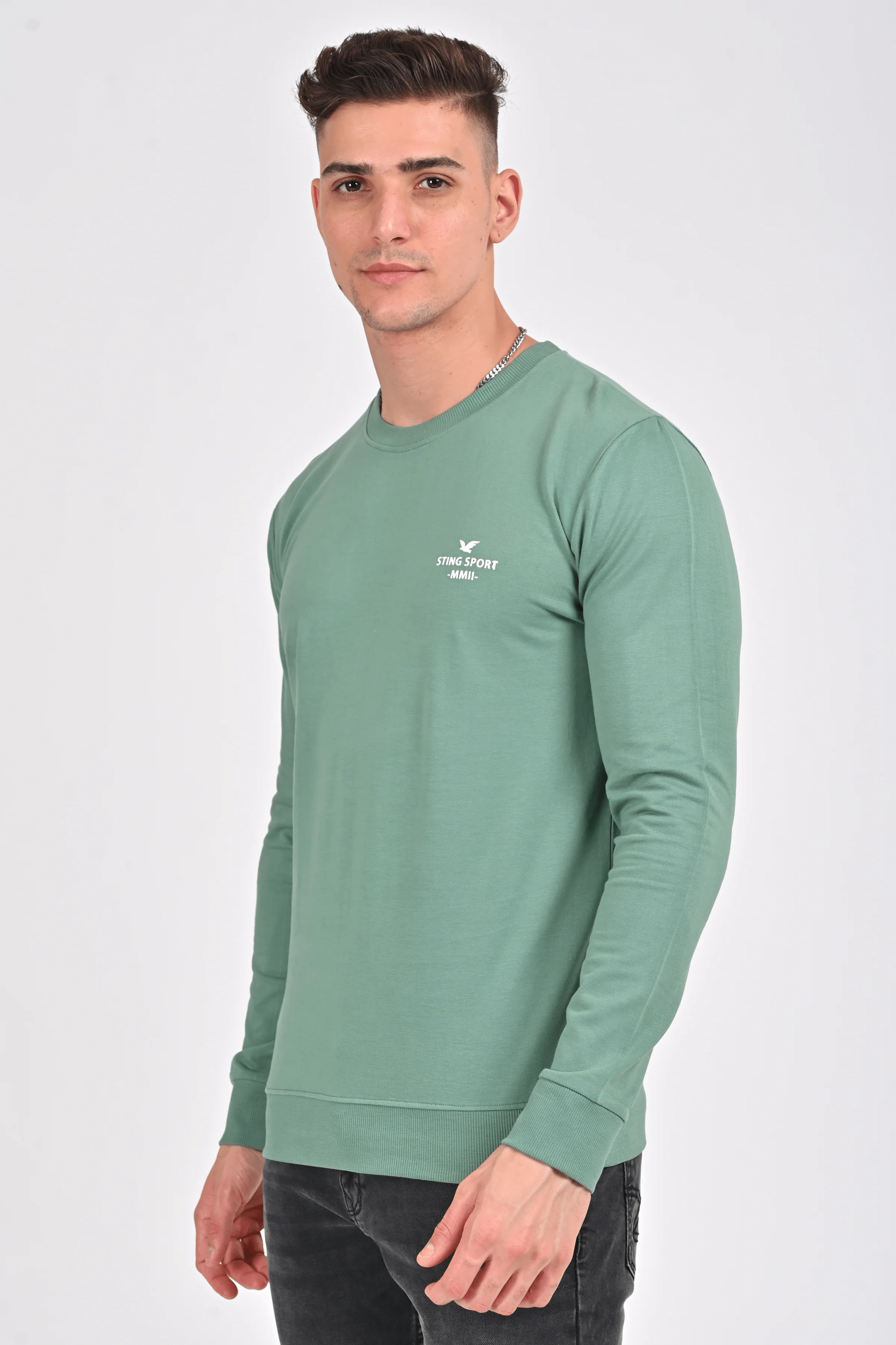 Pink Stylised Sweatcrew | Sea Green Stylised Sweatcrew