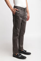 Olive Stretch Micro Printed Chino Trousers - SB1026 T-11
