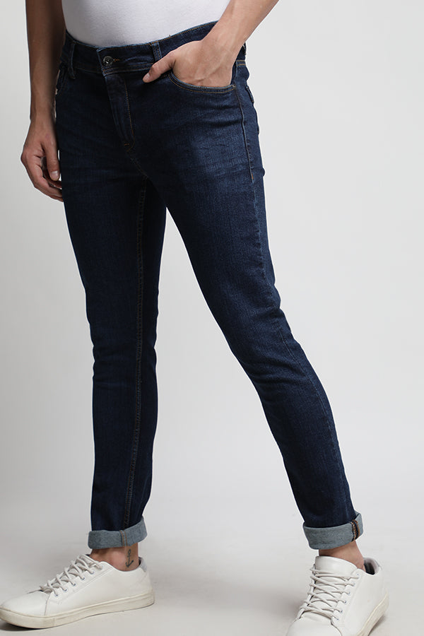 Blue Twill Classic Indigo Jeans - SB3026 J-42 N